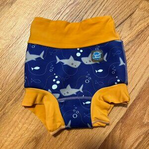 Splash About Happy Nappy swim diaper with sharks XL 1-2 years